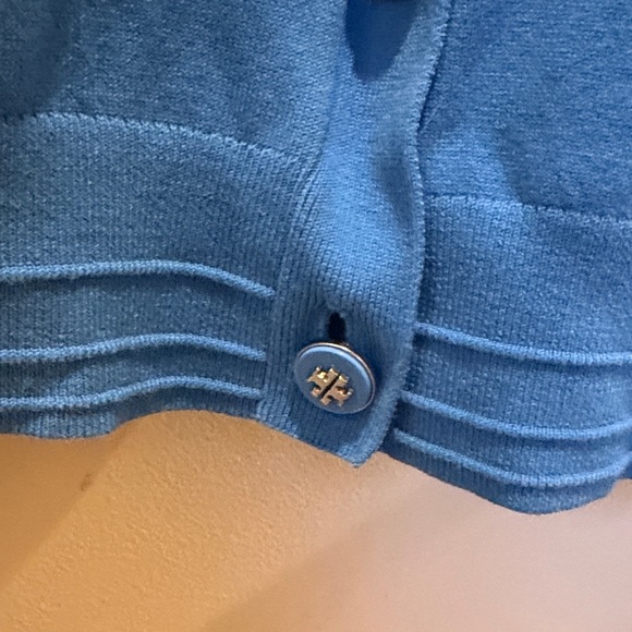 Tory Burch (2) Blue and White Cardigan Set - Picture 7 of 9